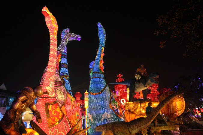 Dinosaurs, dinosaurs, dinosaurs! And an orc. All that an more at the Zigong International Dinosaur Lantern Festival.