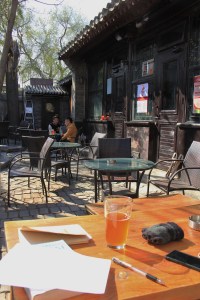 Studying Chinese at Great Leap's hutong location.