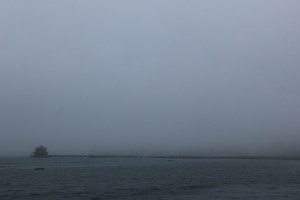 Packed even in the rain.