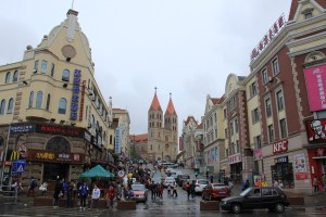 St. Michael's sits on a hill above the old town.