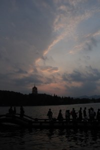 The sunset was worth the lines.