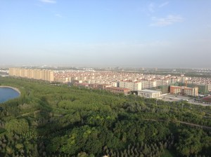 Jiayuguan City's apartment blocks are like a utopic North Korea.