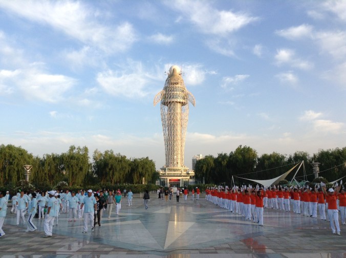 Worshipers compete for the favor of their deity.