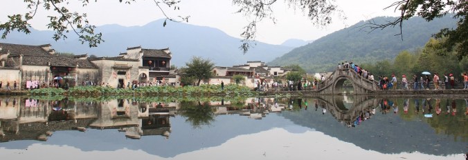 Hongcun's famous bridge was featured in Crouching Tiger, Hidden Dragon.