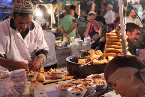 A big pot of intestines.