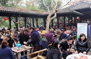 At a century old, Heming Teahouse is a local landmark and a popular spot.